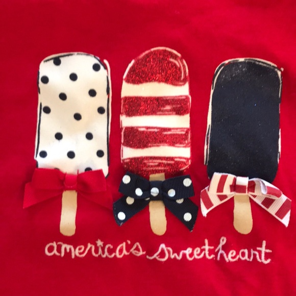 Gymboree girls Americana red top popsicles - Picture 2 of 5